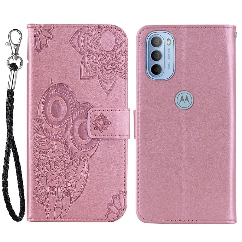 Housse Motorola Moto G31 / Moto G41 Hibou en relief