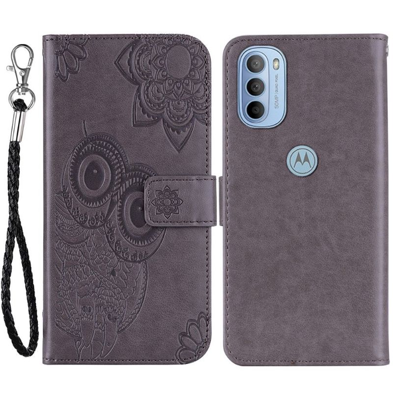 Housse Motorola Moto G31 / Moto G41 Hibou en relief