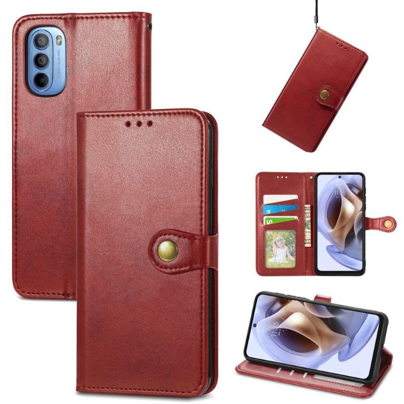 Housse Motorola Moto G31 / Moto G41 Indila Simili Cuir Porte Cartes