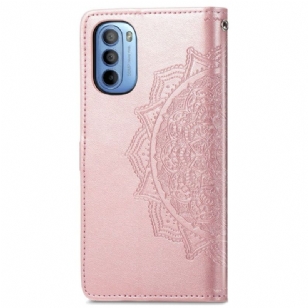 Housse Motorola Moto G31 / Moto G41 Mandala relief en simili cuir