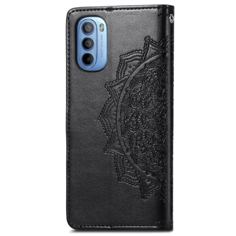 Housse Motorola Moto G31 / Moto G41 Mandala relief en simili cuir