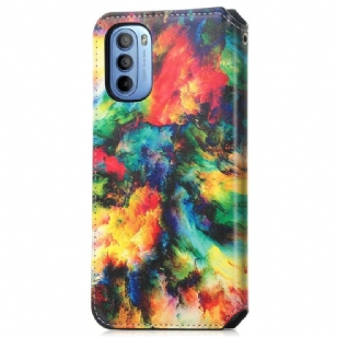 Housse Motorola Moto G31 / Moto G41 Nuage iridescent