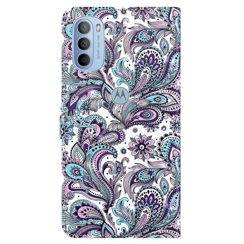 Housse Motorola Moto G31 / Moto G41 Paisley Fleur