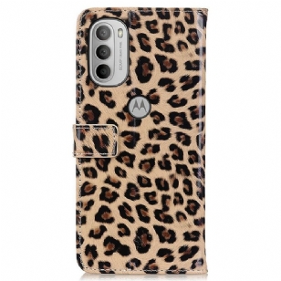 Housse Motorola Moto G31 / Moto G41 Simili Cuir Style Léopard