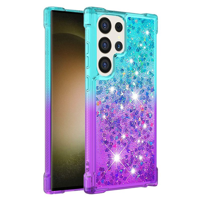 Coque Samsung Galaxy S24 Ultra 5G Paillettes Liquides