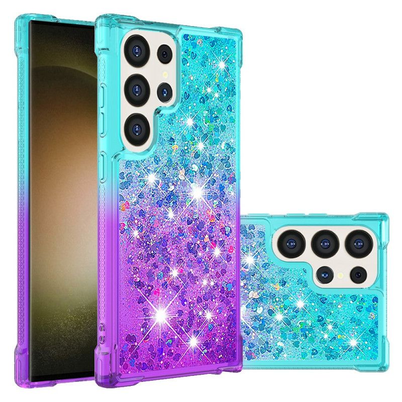 Coque Samsung Galaxy S24 Ultra 5G Paillettes Liquides