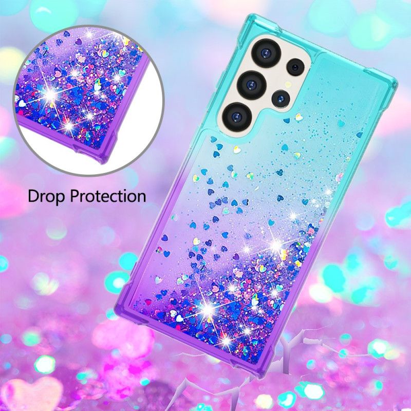 Coque Samsung Galaxy S24 Ultra 5G Paillettes Liquides