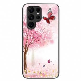 Coque Samsung Galaxy S24 Ultra 5G Verre Trempé Cerisiers en fleurs