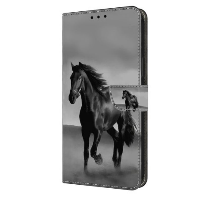 Housse Samsung Galaxy S24 Ultra 5G Cheval Noir