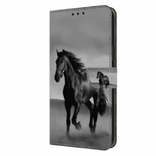 Housse Samsung Galaxy S24 Ultra 5G Cheval Noir