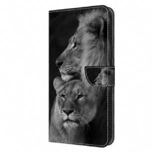 Housse Samsung Galaxy S24 Ultra 5G Couple de Lions