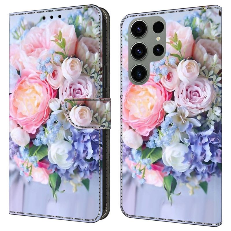 Housse Samsung Galaxy S24 Ultra 5G Fleurs Colorées