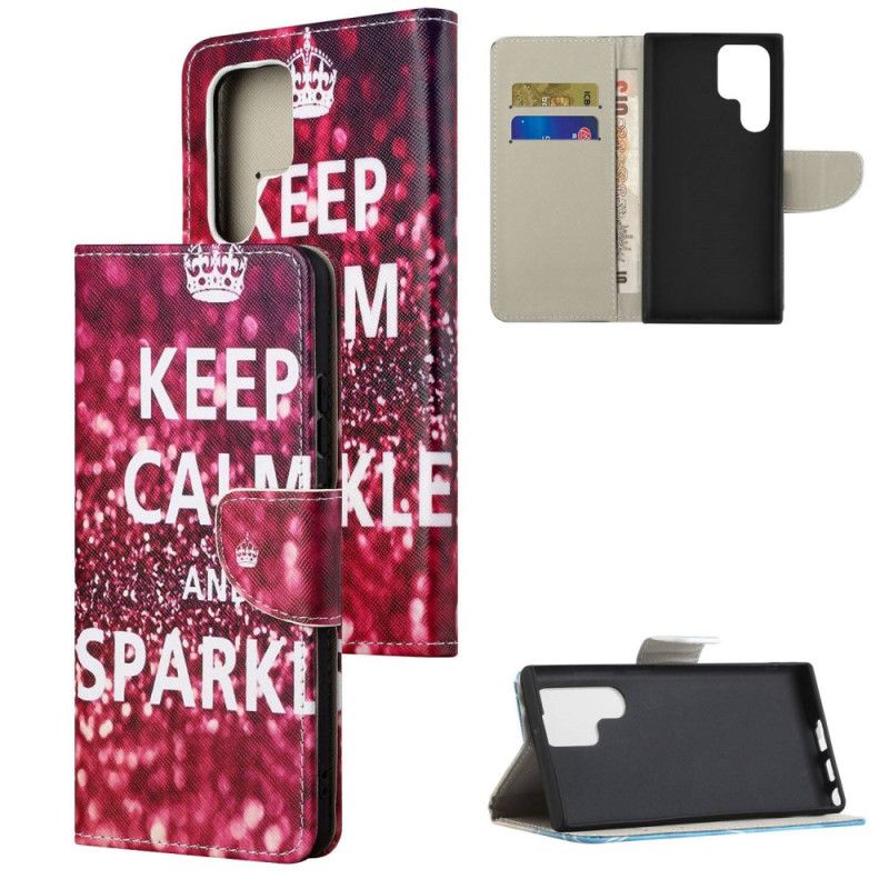 Housse Samsung Galaxy S24 Ultra 5G Keep Calm and Sparkle