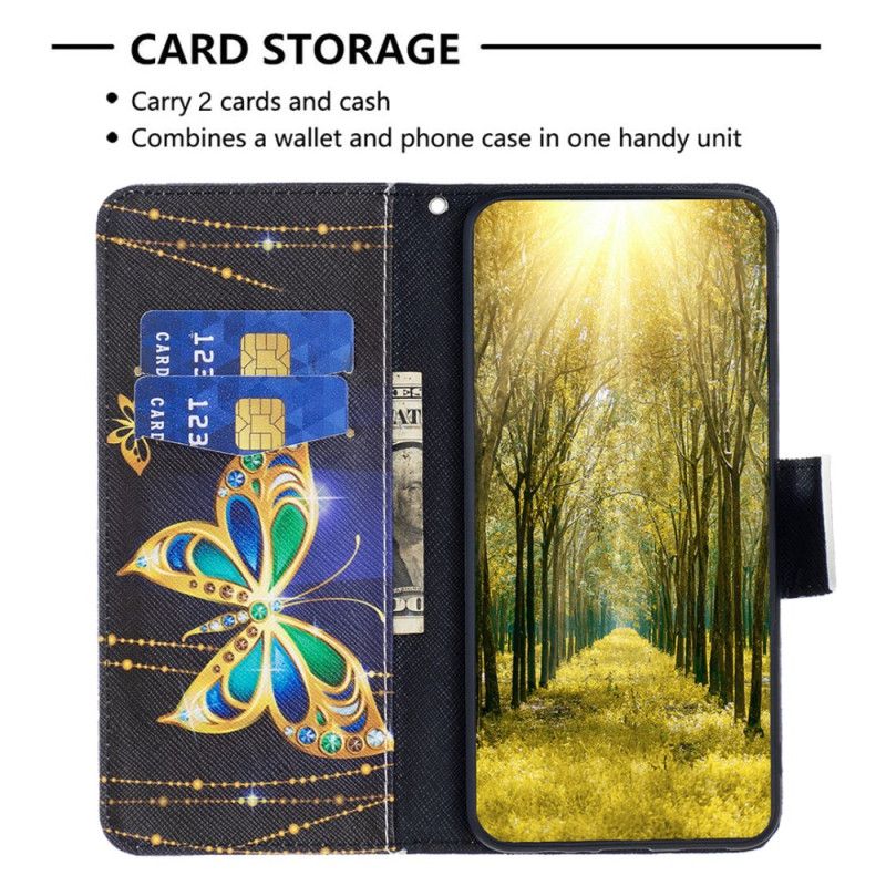 Housse Samsung Galaxy S24 Ultra 5G Papillon Bijoux