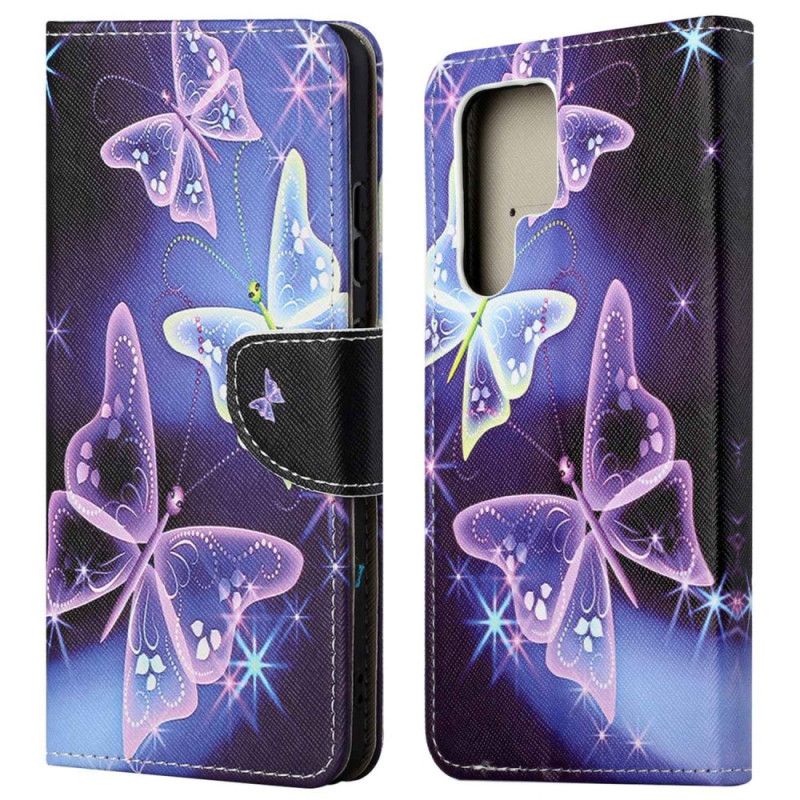 Housse Samsung Galaxy S24 Ultra 5G Papillons Scintillants