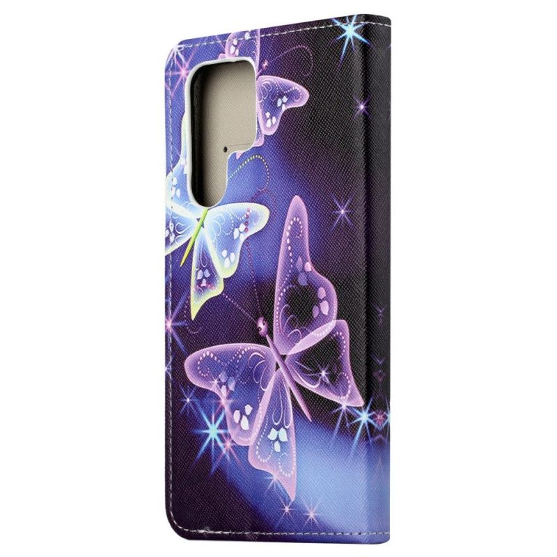 Housse Samsung Galaxy S24 Ultra 5G Papillons Scintillants