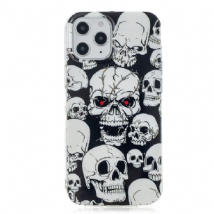 Coque iPhone 12 Pro Max Luminous tête de mort