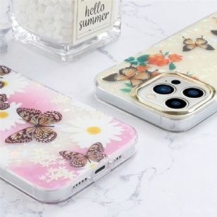 Coque iPhone 12 Pro Max Papillons et Fleurs