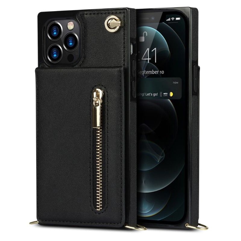 Coque iPhone 12 Pro Max Porte-Cartes Business à cordon