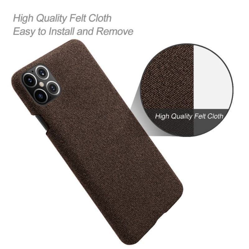 Coque iPhone 12 Pro Max revêtement tissu