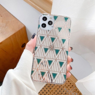 Coque iPhone 12 Pro Max Triangles Pailletés