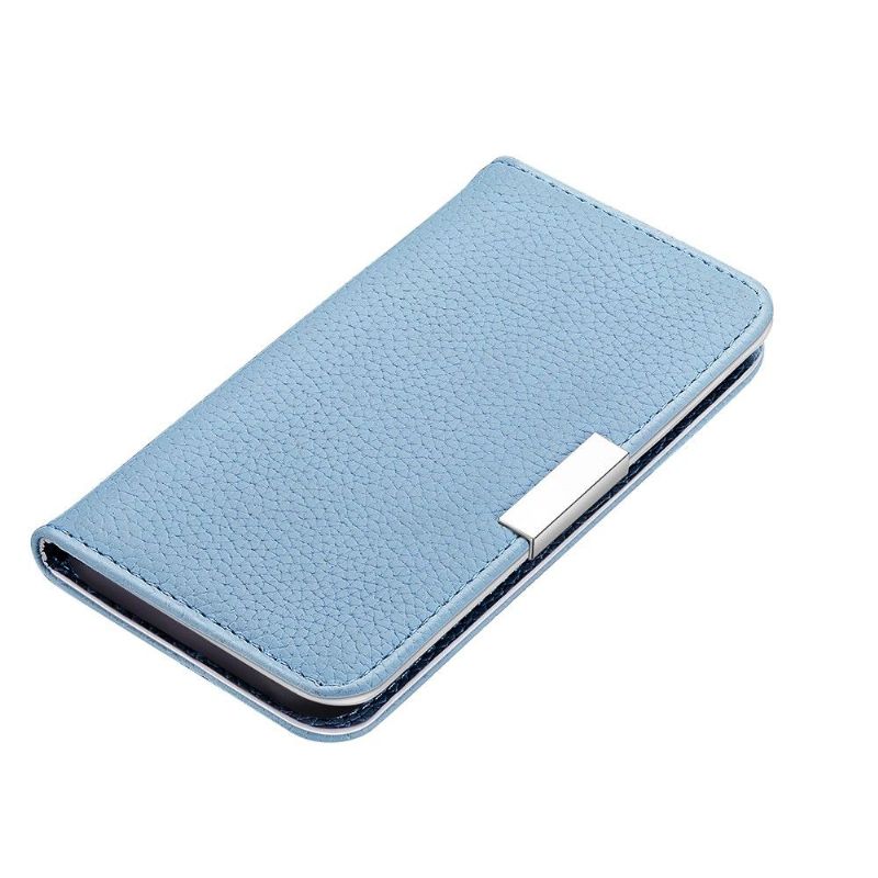 Flip cover iPhone 12 Pro Max simili cuir grainé