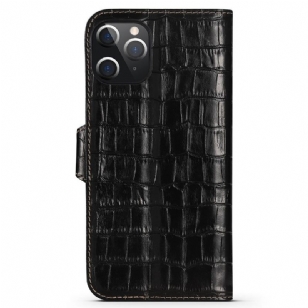 Housse iPhone 12 Pro Max Cuir aspect croco