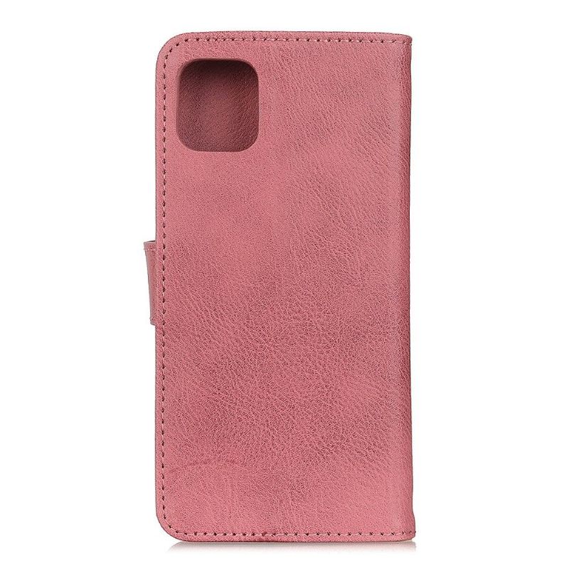 Housse iPhone 12 Pro Max KHAZNEH Effet Cuir Porte Cartes - Rose