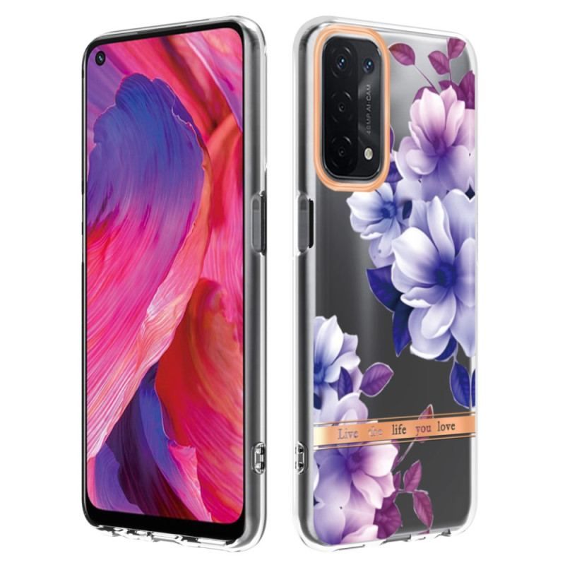 Coque Oppo A54 5G / A74 5G Transparente Florale