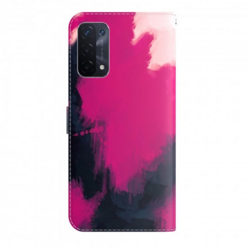 Housse Oppo A54 5G / A74 5G Aquarelle