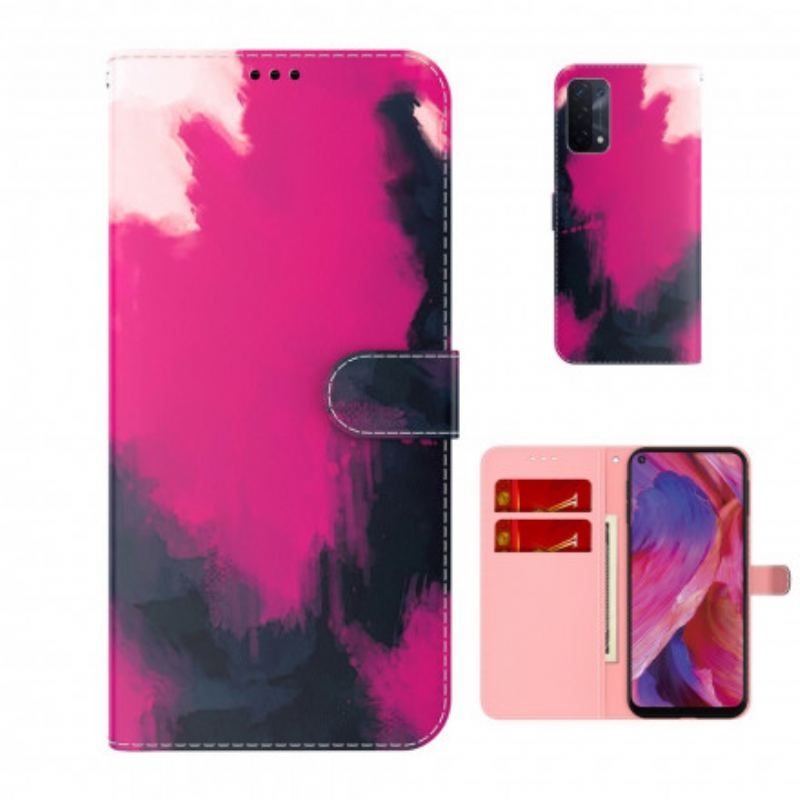 Housse Oppo A54 5G / A74 5G Aquarelle