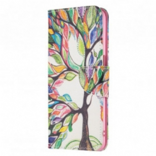 Housse Oppo A54 5G / A74 5G Arbre Coloré