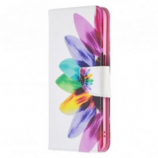 Housse Oppo A54 5G / A74 5G Fleur Aquarelle