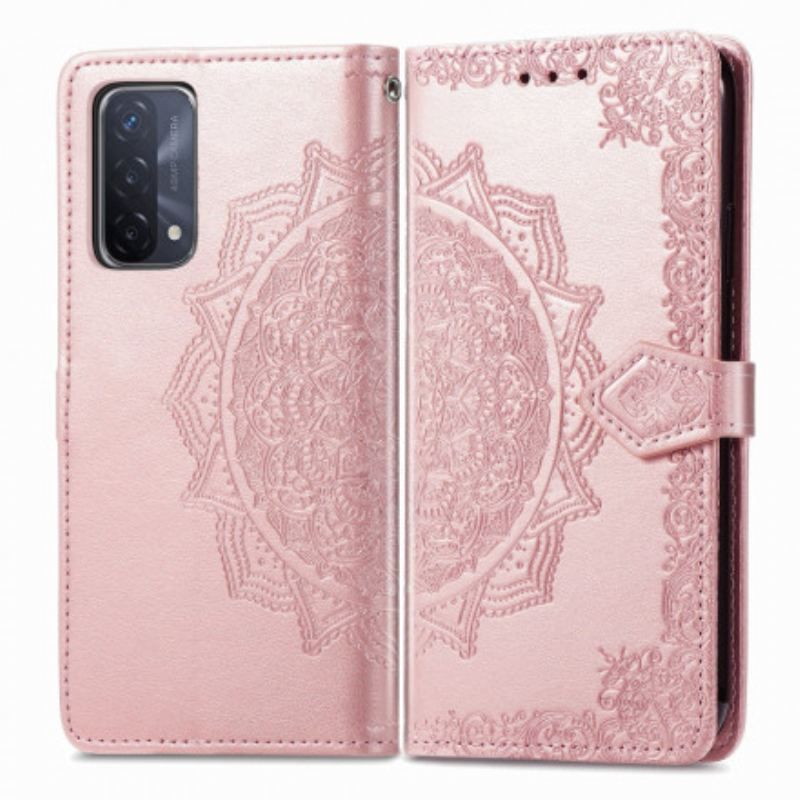 Housse Oppo A54 5G / A74 5G Mandala Moyen Age