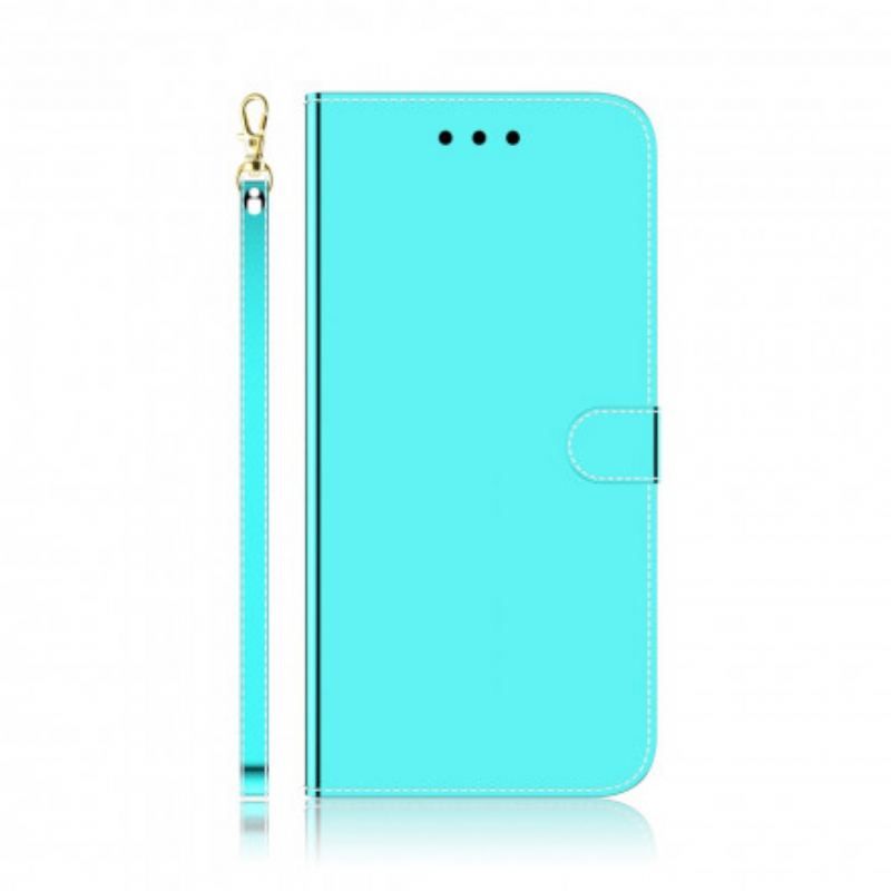 Housse Oppo A54 5G / A74 5G Simili Cuir Couverture MIroir