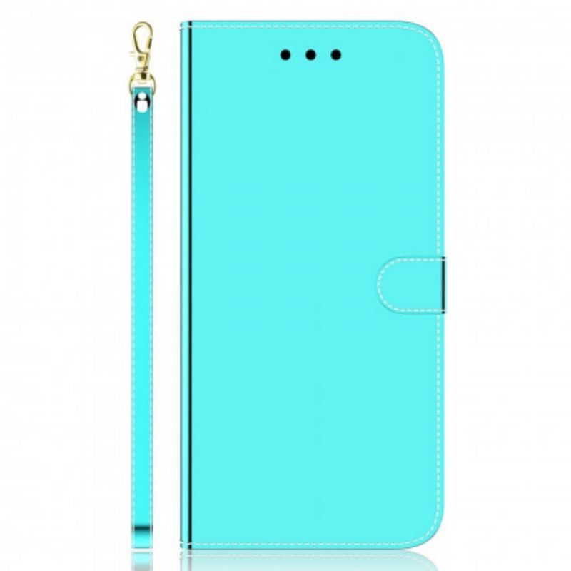 Housse Oppo A54 5G / A74 5G Simili Cuir Couverture MIroir