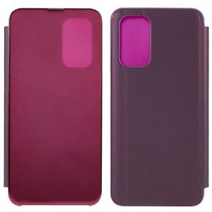 View Cover Oppo A54 5G / A74 5G Miroir et Effet Cuir