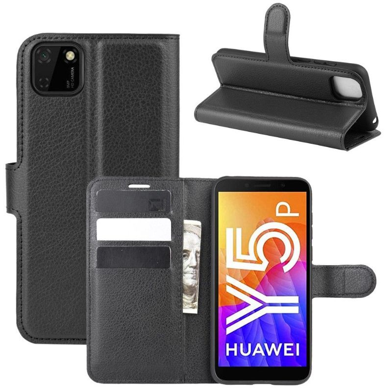 Housse Huawei Y5p portefeuille style cuir