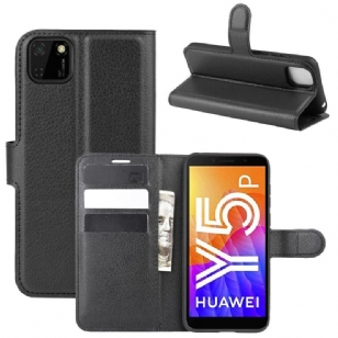 Housse Huawei Y5p portefeuille style cuir