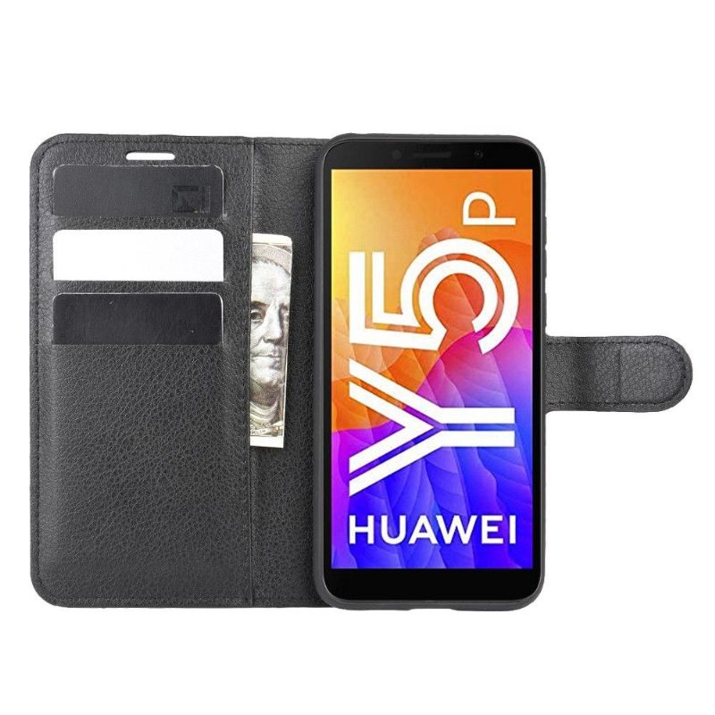 Housse Huawei Y5p portefeuille style cuir