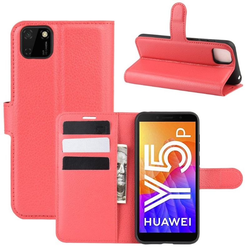 Housse Huawei Y5p portefeuille style cuir