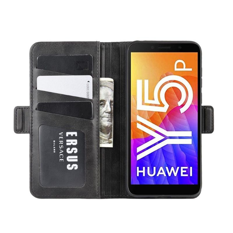 Housse Huawei Y5p revêtement simili cuir mat