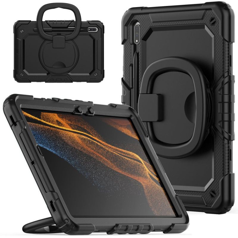 Coque Samsung Galaxy Tab S8 / S7 Support Rotatif et Bandoulière