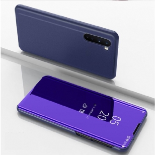 Coque OnePlus Nord avec rabat effet miroir