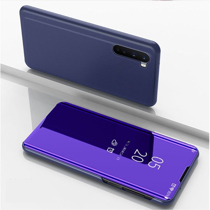 Coque OnePlus Nord avec rabat effet miroir