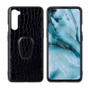 Coque OnePlus Nord effet croco avec support magnétique