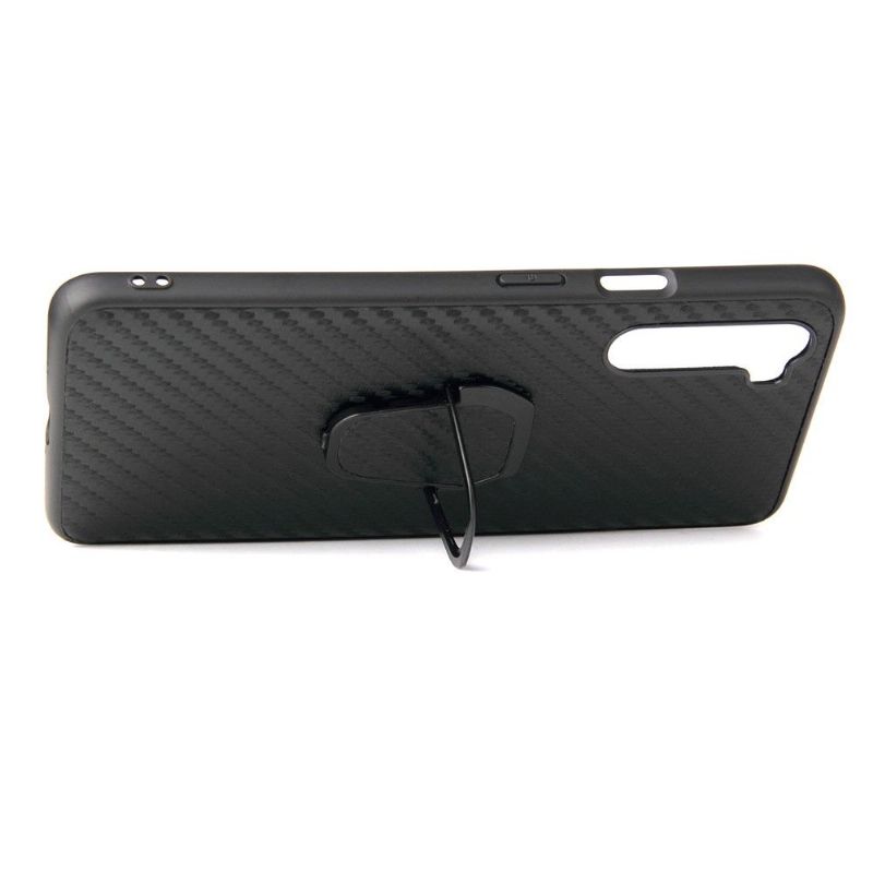 Coque OnePlus Nord fibre de carbone avec support magnétique