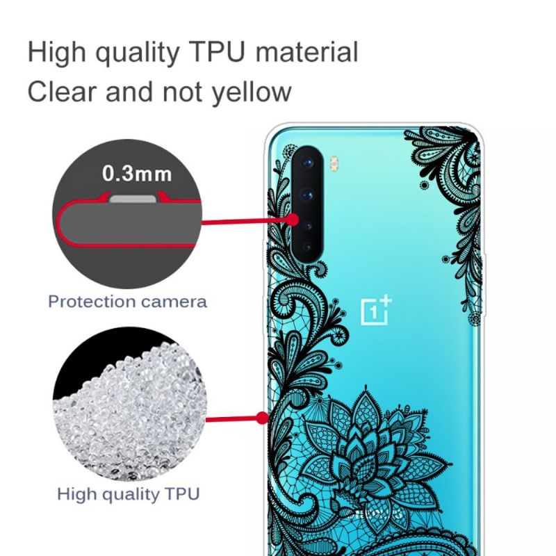 Coque OnePlus Nord fleur dentelle