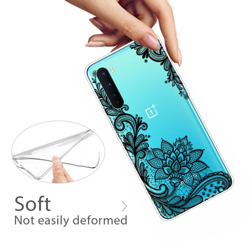 Coque OnePlus Nord fleur dentelle