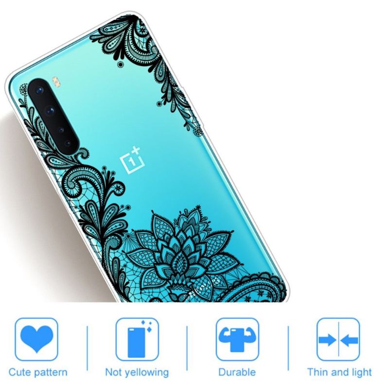 Coque OnePlus Nord fleur dentelle